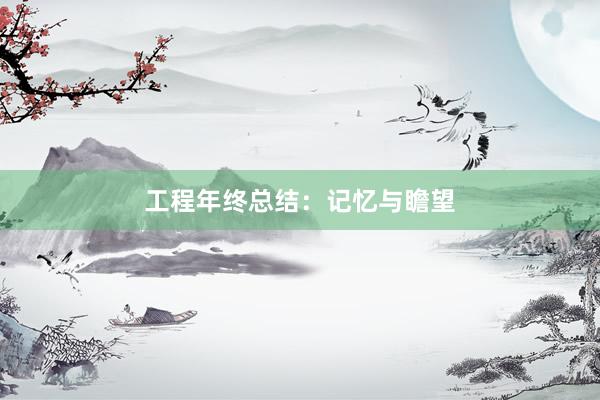 工程年终总结：记忆与瞻望